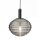 Suspension élégante en verre fumé Ø32 cm E27 décoratif