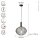 Suspension élégante en verre fumé Ø32 cm E27 décoratif