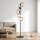 Lampadaire décoratif verre fumé 5 flammes E27 160 cm