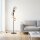 Lampadaire décoratif verre fumé 5 flammes E27 160 cm
