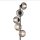 Lampadaire décoratif verre fumé 5 flammes E27 160 cm