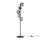 Lampadaire décoratif verre fumé 5 flammes E27 160 cm