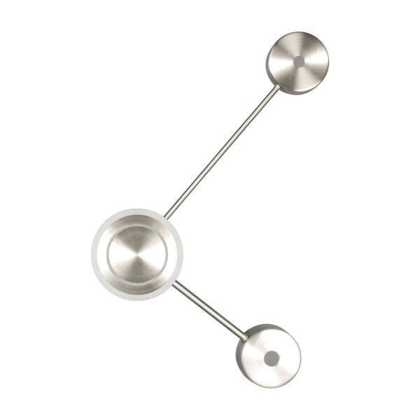 Applique LED aluminium dimmable H:44 cm 3000 K argent