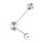 Applique LED aluminium dimmable H:44 cm 3000 K argent