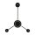 Applique LED aluminium dimmable H:53 cm 3000 K noir
