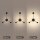 Applique LED aluminium dimmable H:53 cm 3000 K noir