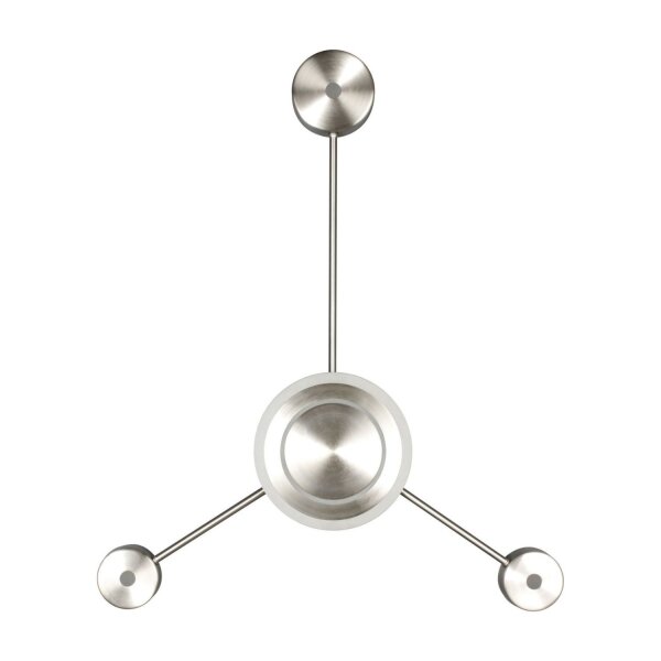 Applique LED aluminium dimmable H:53 cm 3000 K argent