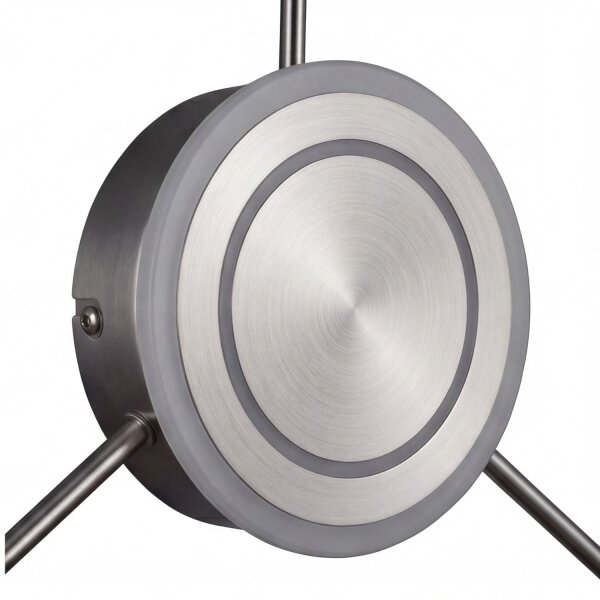 Applique LED aluminium dimmable H:53 cm 3000 K argent