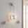 Applique LED aluminium dimmable H:53 cm 3000 K argent