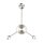 Applique LED aluminium dimmable H:53 cm 3000 K argent