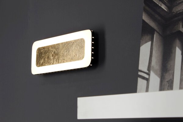 Applique LED aluminium or noir 3000 K L:30 cm