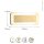 Applique LED aluminium or noir 3000 K L:30 cm