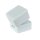 Applique extérieure LED IP44 blanc rectangulaire L : 9 cm petit alu