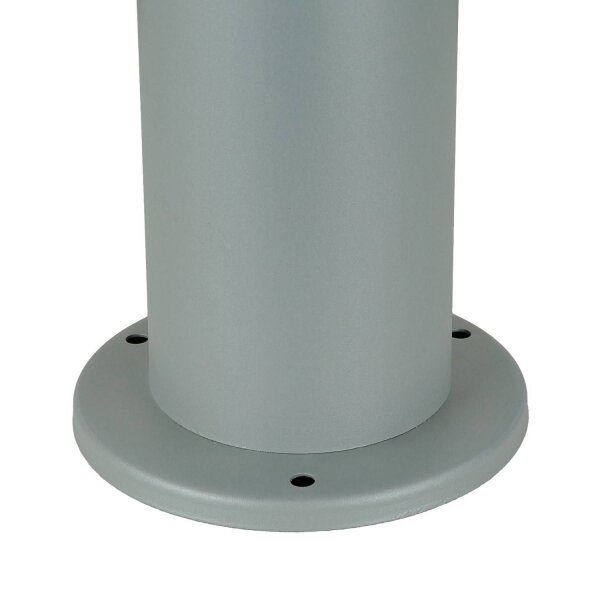 Borne déclairage RGB LED 80 cm IP44 Gris Blanc Acier inoxydable