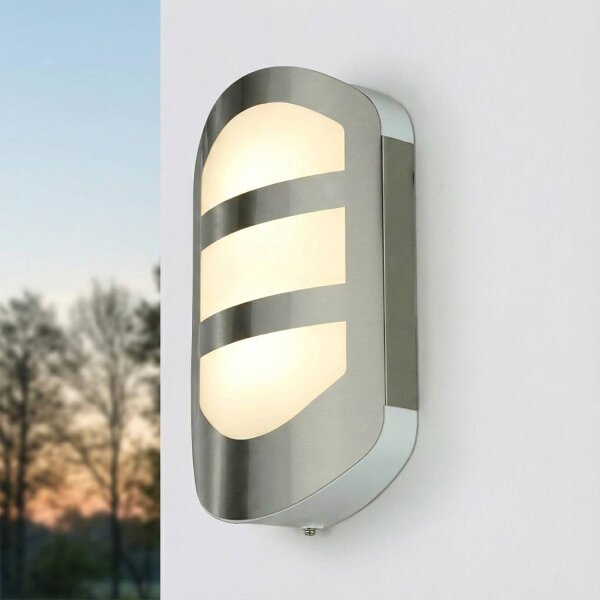 Lampe dextérieur LED acier inoxydable 28 cm de haut IP44 3000 K