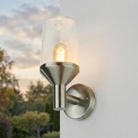 Applique extérieure acier inoxydable verre H : 29...