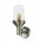 Applique extérieure acier inoxydable verre H : 29 cm IP44 E27