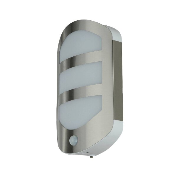 Applique murale LED avec détecteur de mouvement Acier inoxydable IP44 extérieur