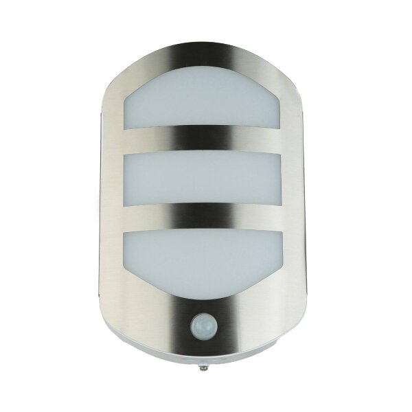 Applique murale LED avec détecteur de mouvement Acier inoxydable IP44 extérieur