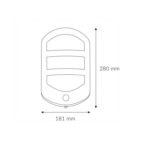 Applique murale LED avec détecteur de mouvement Acier inoxydable IP44 extérieur