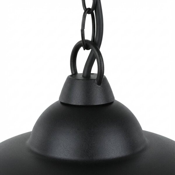 Lampe LED extérieure suspendue Noir 25 cm de large IP54 Alu 3000 K