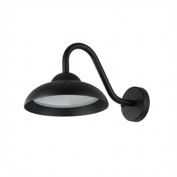Applique murale extérieure LED IP54 L : 25 cm Noir 3000 K Hof