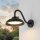 Applique murale extérieure LED IP54 L : 25 cm Noir 3000 K Hof