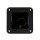 Borne déclairage LED aluminium hauteur 50 cm IP44 carré noir