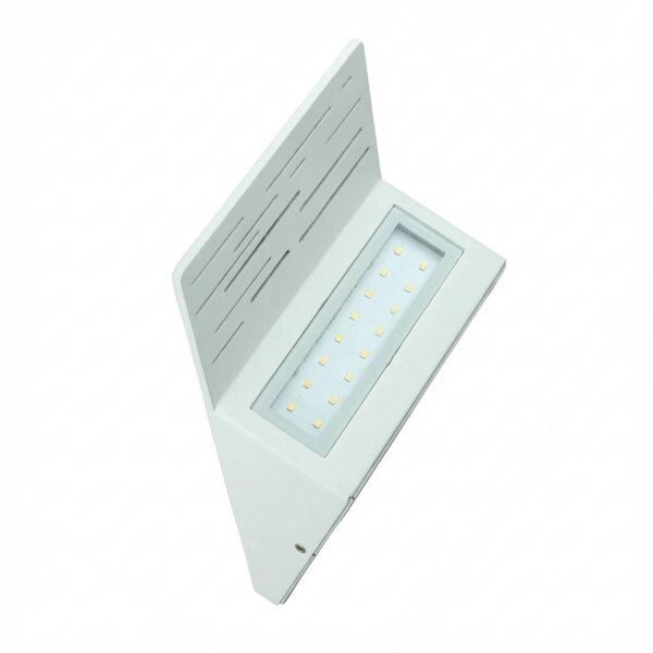 Applique LED extérieure IP44 15 cm de large Downlight Alu Verre