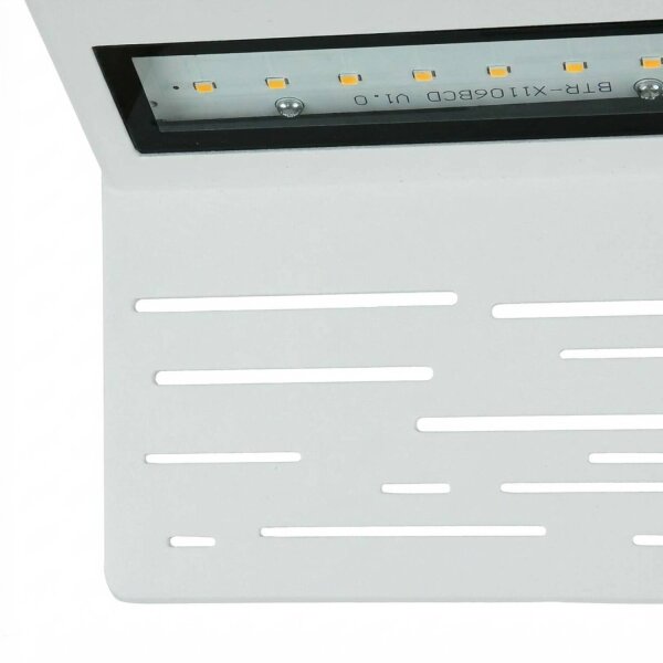 Applique LED extérieure IP44 15 cm de large Downlight Alu Verre
