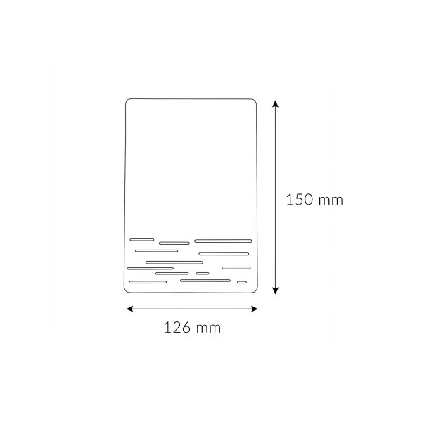 Applique LED extérieure IP44 15 cm de large Downlight Alu Verre