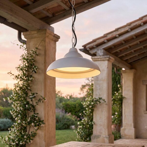 Lampe dextérieur LED Blanc IP54 25 cm de large Suspendue Moderne 3000K