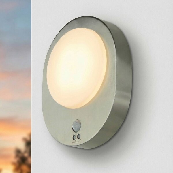 Applique LED extérieure en acier inoxydable avec détecteur de mouvement IP44