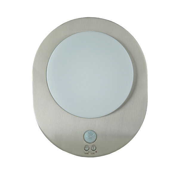 Applique LED extérieure en acier inoxydable avec détecteur de mouvement IP44