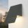 Lampe dextérieur LED anthracite IP44 15 cm de large Alu glas Down