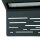 Lampe dextérieur LED anthracite IP44 15 cm de large Alu glas Down