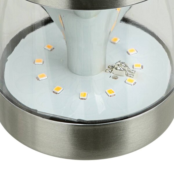 Applique extérieure acier inoxydable hauteur 15,5 cm IP44 GU10 LED