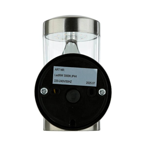 Applique extérieure acier inoxydable hauteur 15,5 cm IP44 GU10 LED