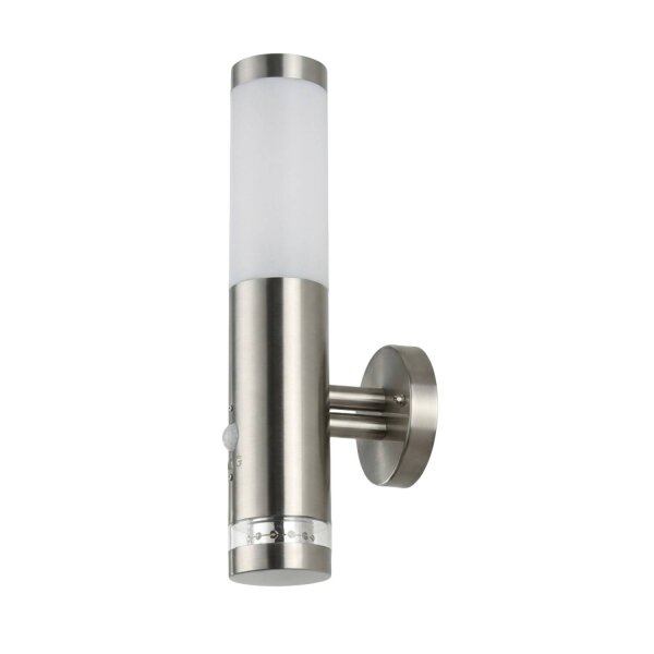 Applique extérieure avec détecteur de mouvement E27 IP44 Acier inoxydable