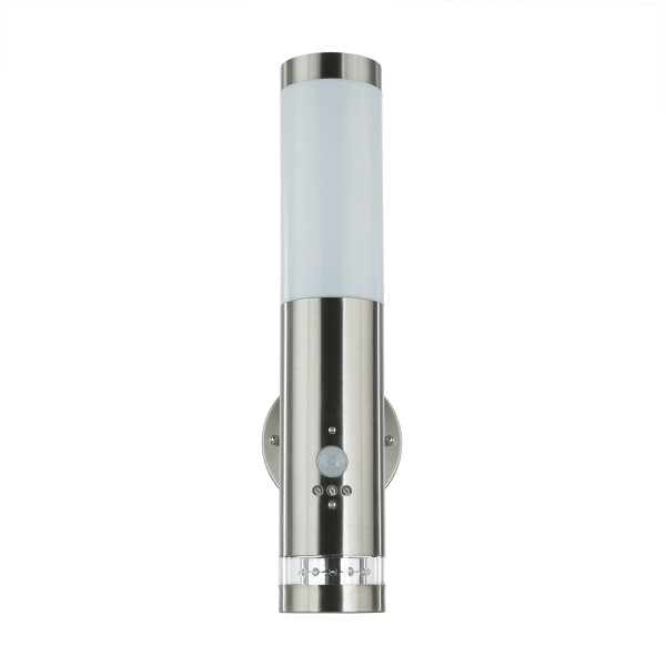 Applique extérieure avec détecteur de mouvement E27 IP44 Acier inoxydable