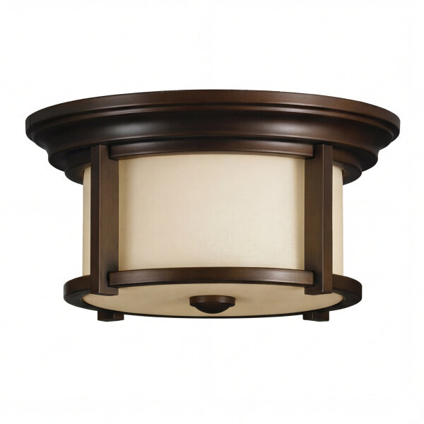 Plafonnier dextérieur en bronze crème anti-éblouissement