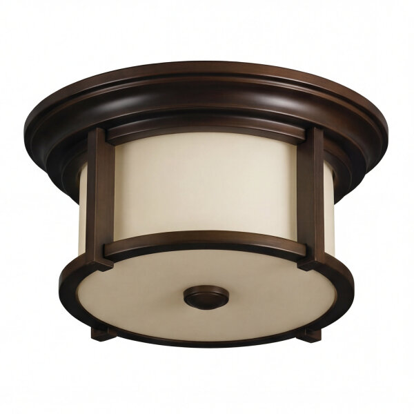 Plafonnier dextérieur en bronze crème anti-éblouissement