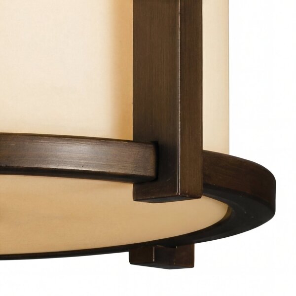 Plafonnier dextérieur en bronze crème anti-éblouissement