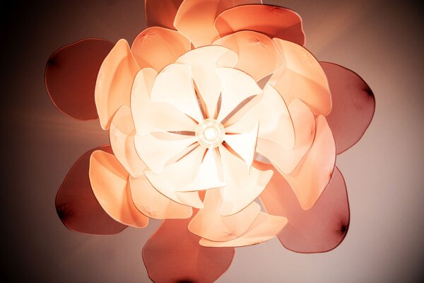 Suspension Tissu 80 cm de large H : max. 120 cm flexible Rose