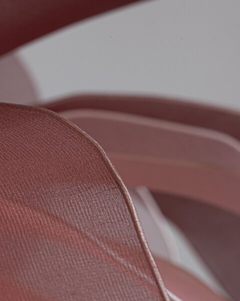 Suspension Tissu 80 cm de large H : max. 120 cm flexible Rose