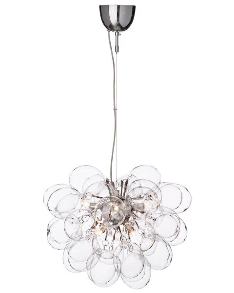 Suspension verre métal G9 largeur 50 cm H : max. 120 cm
