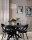 Suspension verre métal G9 largeur 50 cm H : max. 120 cm