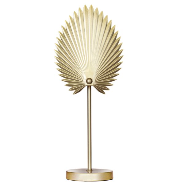 Lampe de table en métal de 55 cm de haut en or mat pour E27