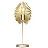 Lampe de table en m&eacute;tal de 55 cm de haut en or mat...