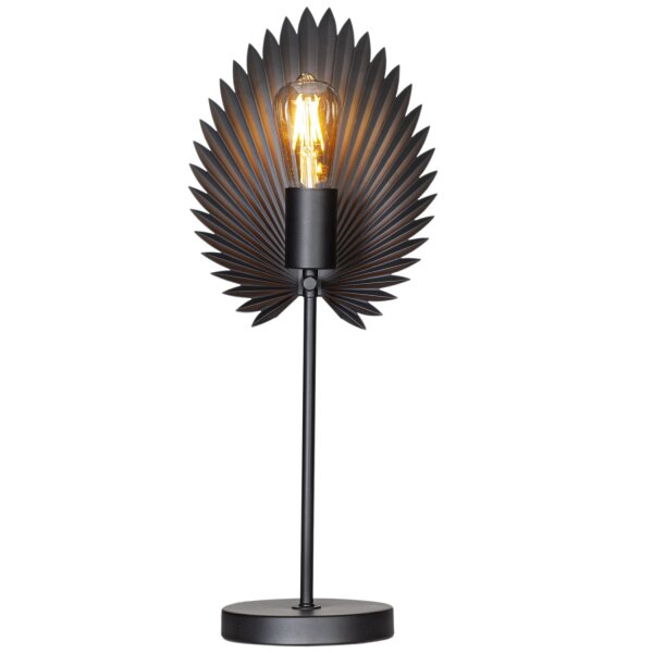 Lampe de table noir métal 55 cm E27 interrupteur à fil